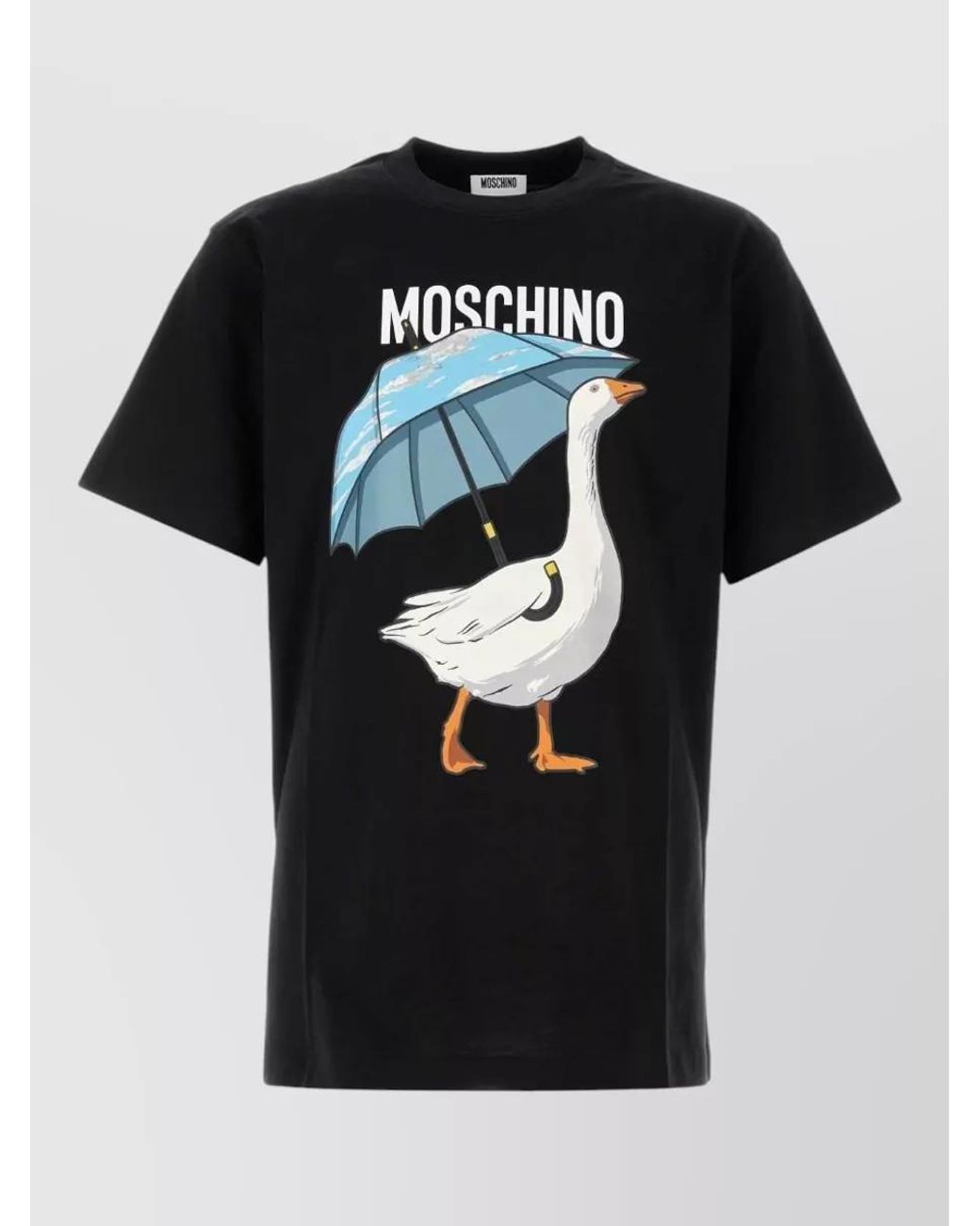 Moschino Black Cotton T-Shirt for men