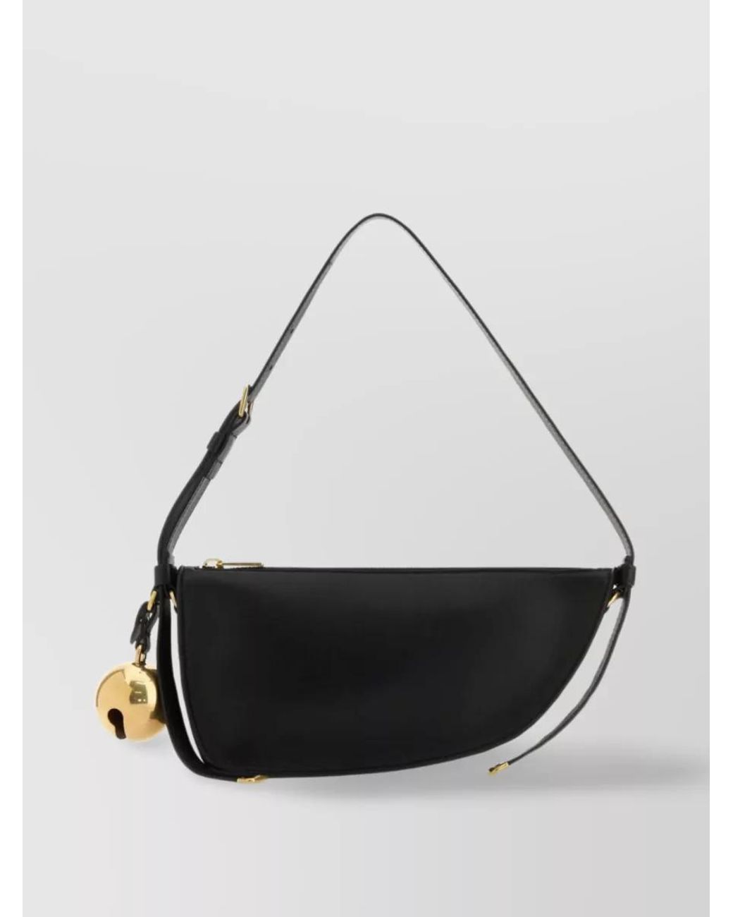 Burberry Black Shield Mini Leather Shoulder Bag