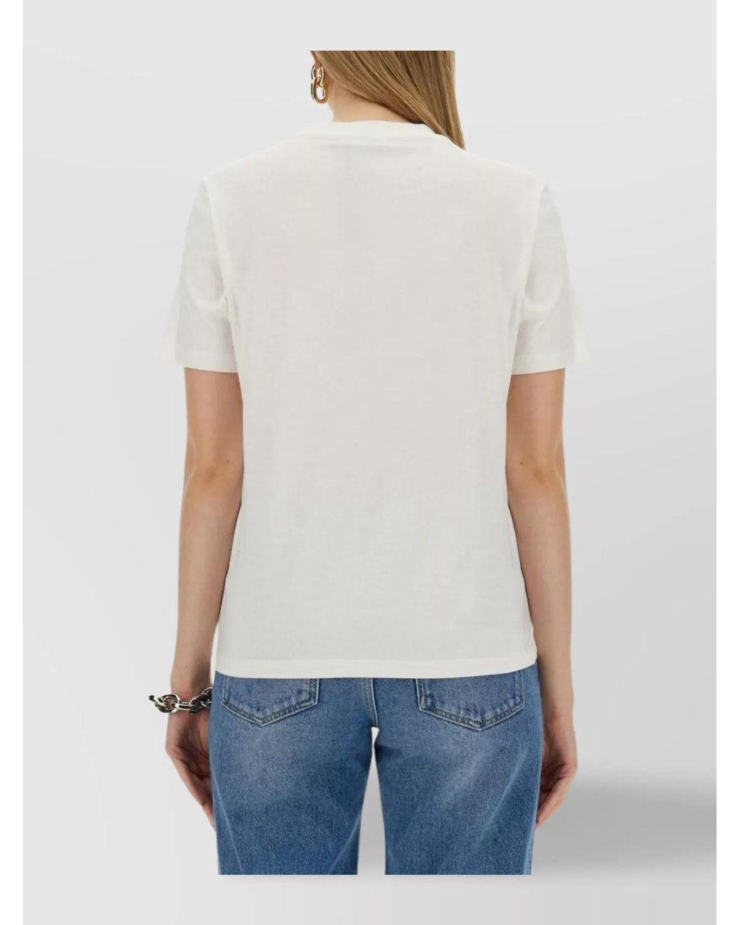 Rabanne White Logo-Print T-Shirt