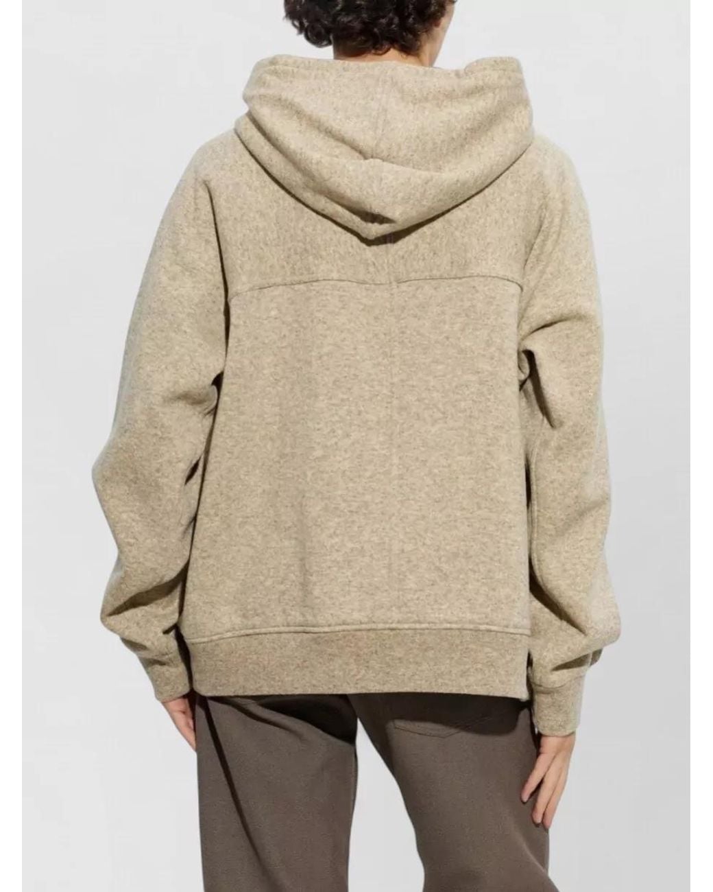 Rick Owens Natural Cotton Zip Hoodie for men