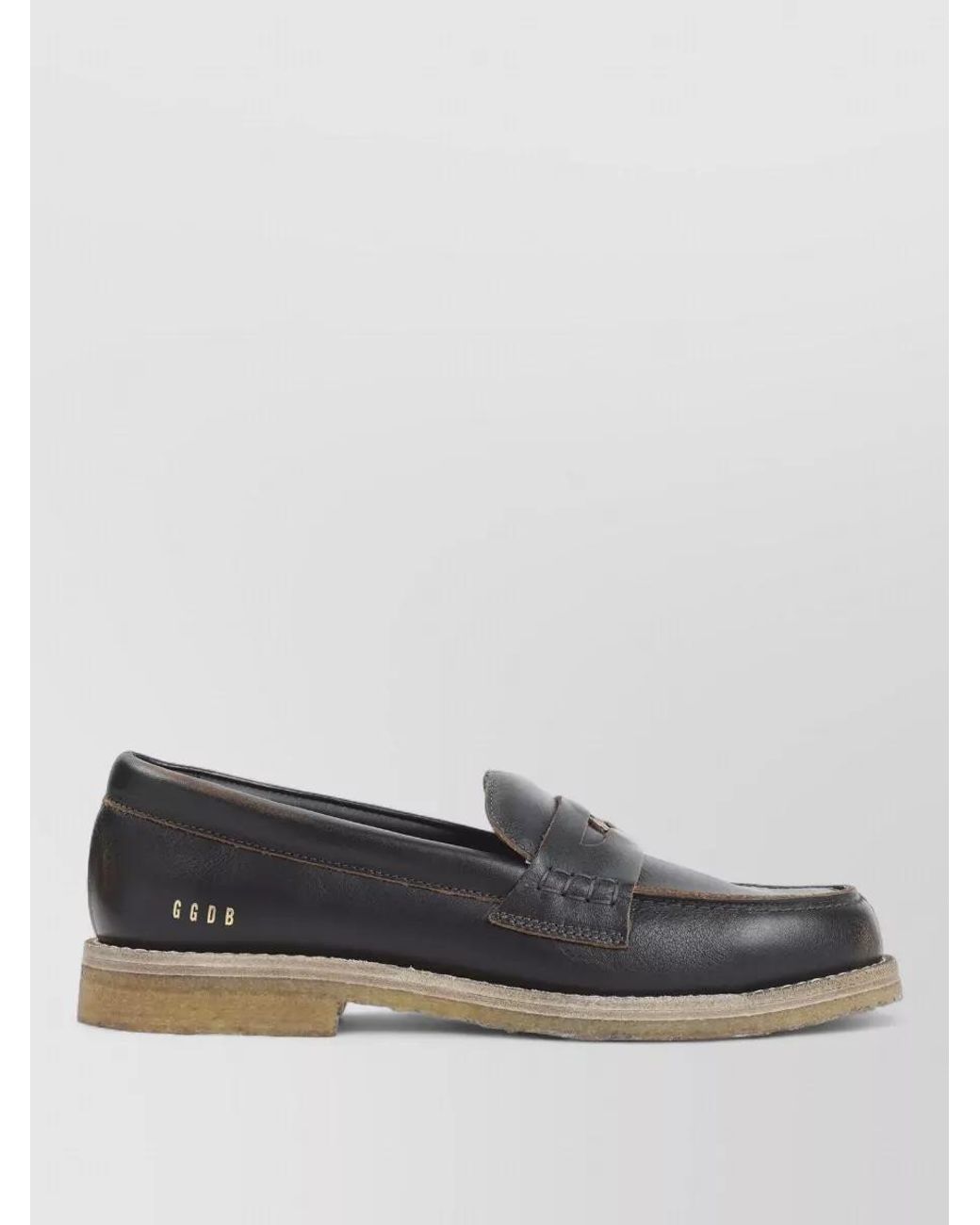 Golden Goose Deluxe Brand Black Leather Loafers for men