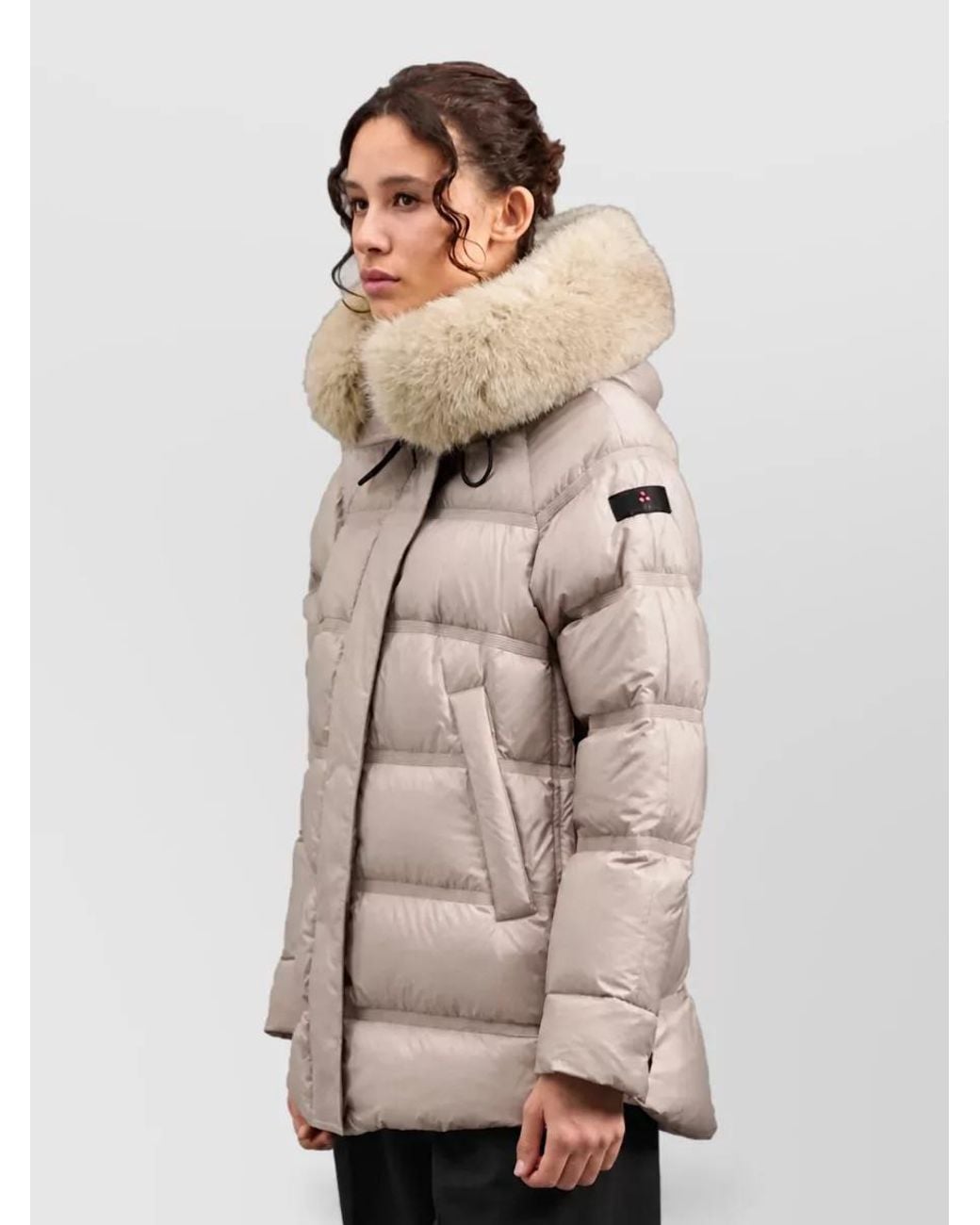 Peuterey Natural Polyester Puffer Coat