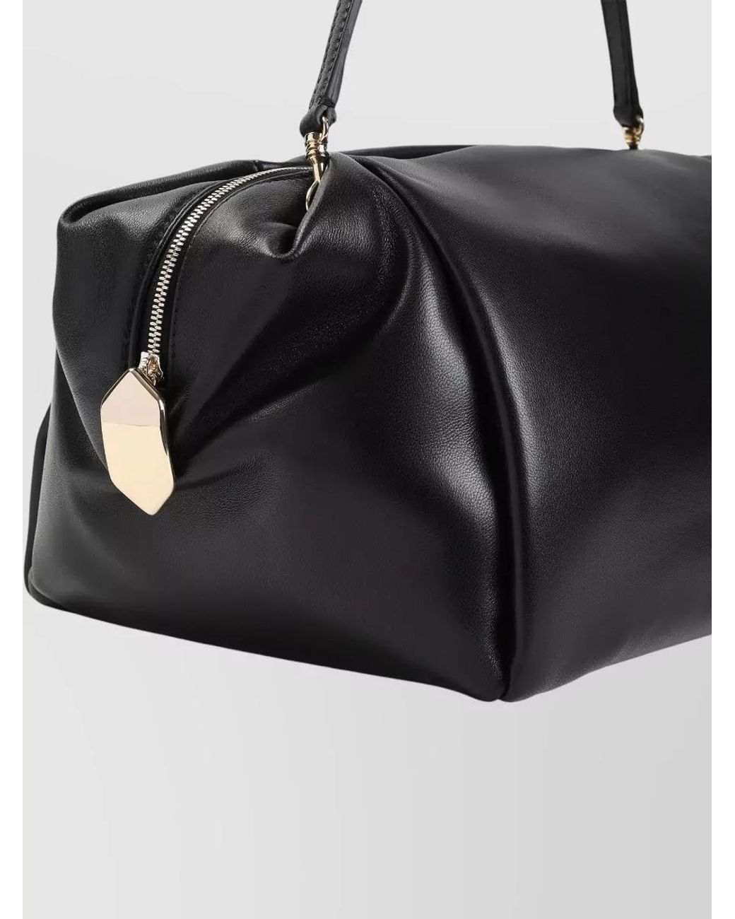 Carven Black Lambskin Small Shoulder Bag