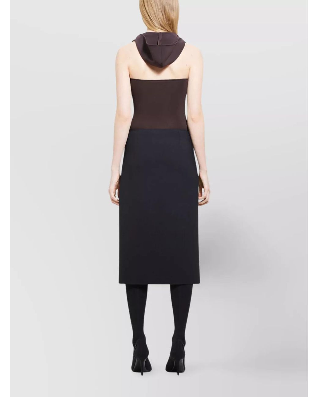 Courreges Purple Sleeveless Hooded Bodysuit
