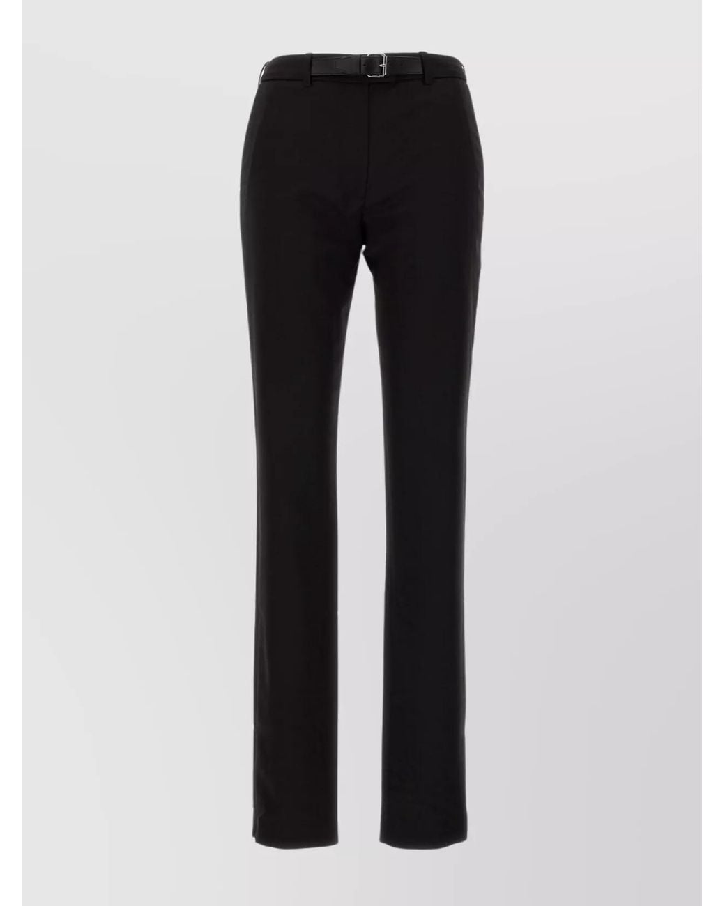 16Arlington Black Virgin Wool Slim-Fit Trousers