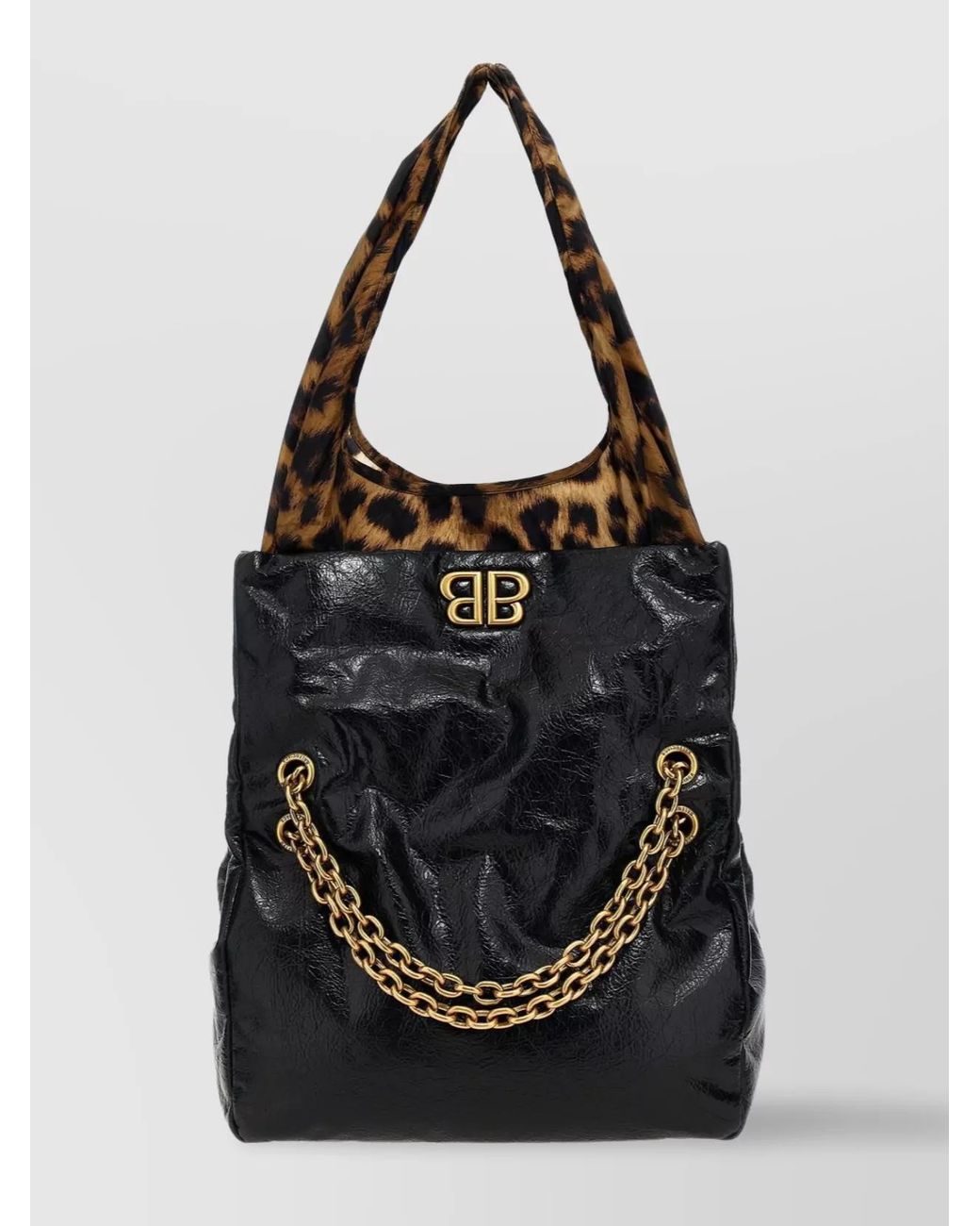 Balenciaga Black Monaco Small Leather Shoulder Bag