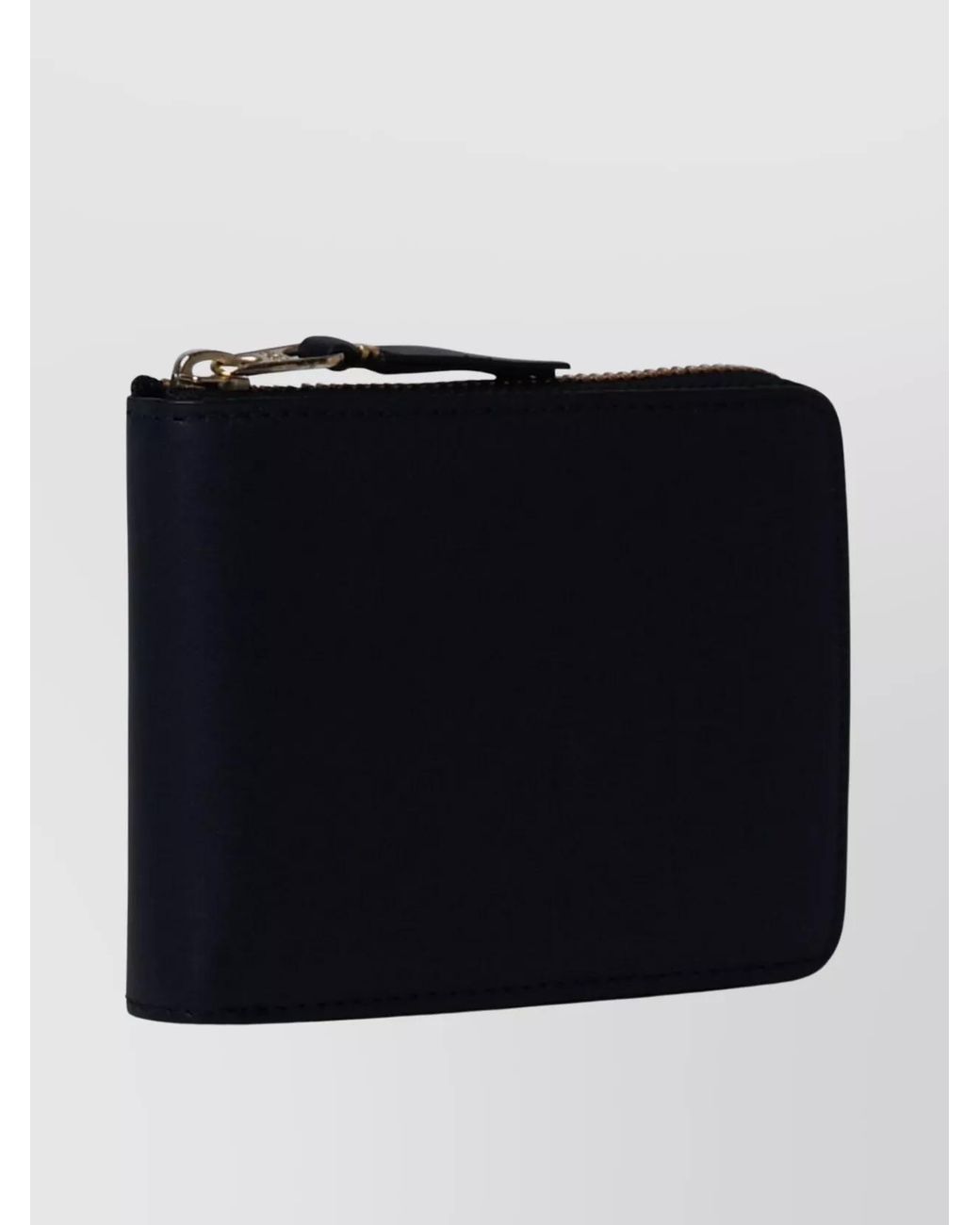Comme des Garçons Blue Leather Zip-Around Wallet