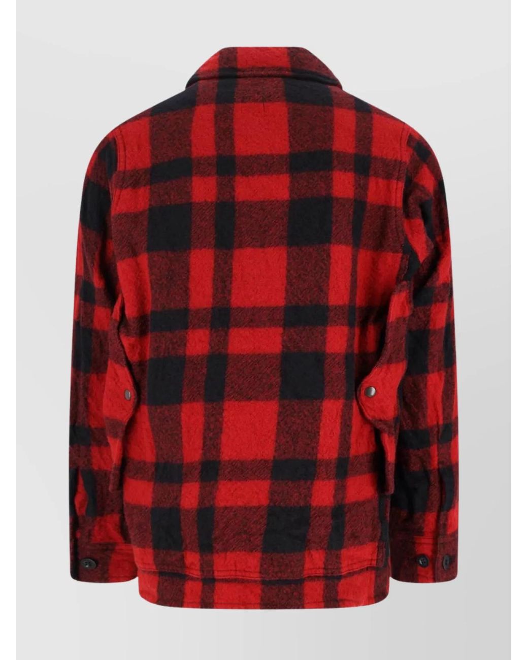 Junya Watanabe Red Wool Shirt Jacket for men
