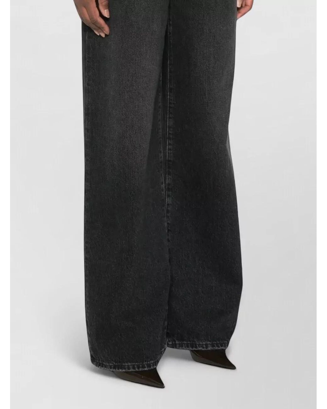 Dolce & Gabbana Black Denim Wide-Leg Jeans
