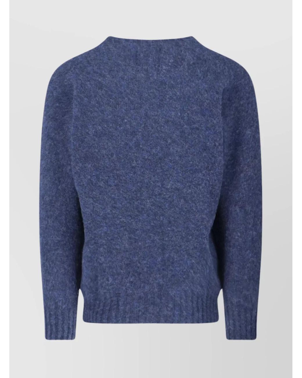 Howlin' By Morrison Blue Fine Wool Crewneck Jumper for men
