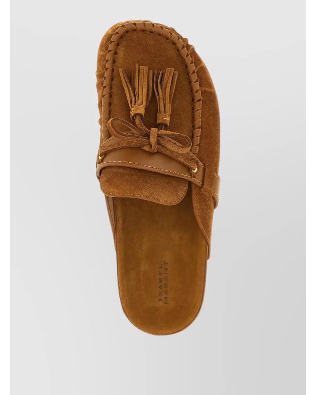 Isabel Marant Brown Leather Slippers