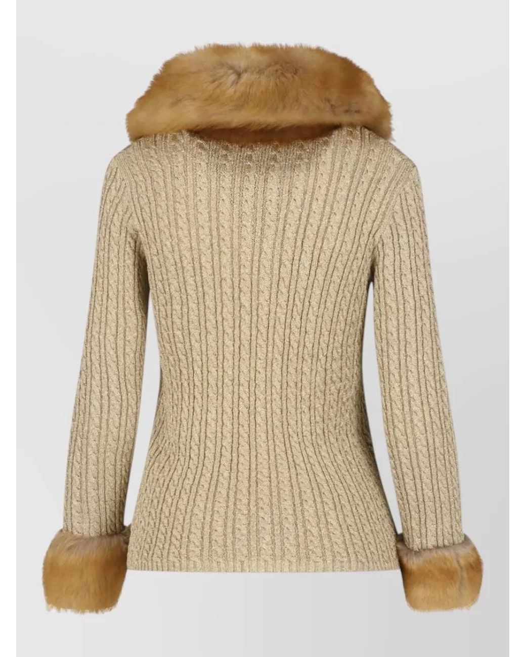 Saint Laurent Natural Metallic Fitted Jacket