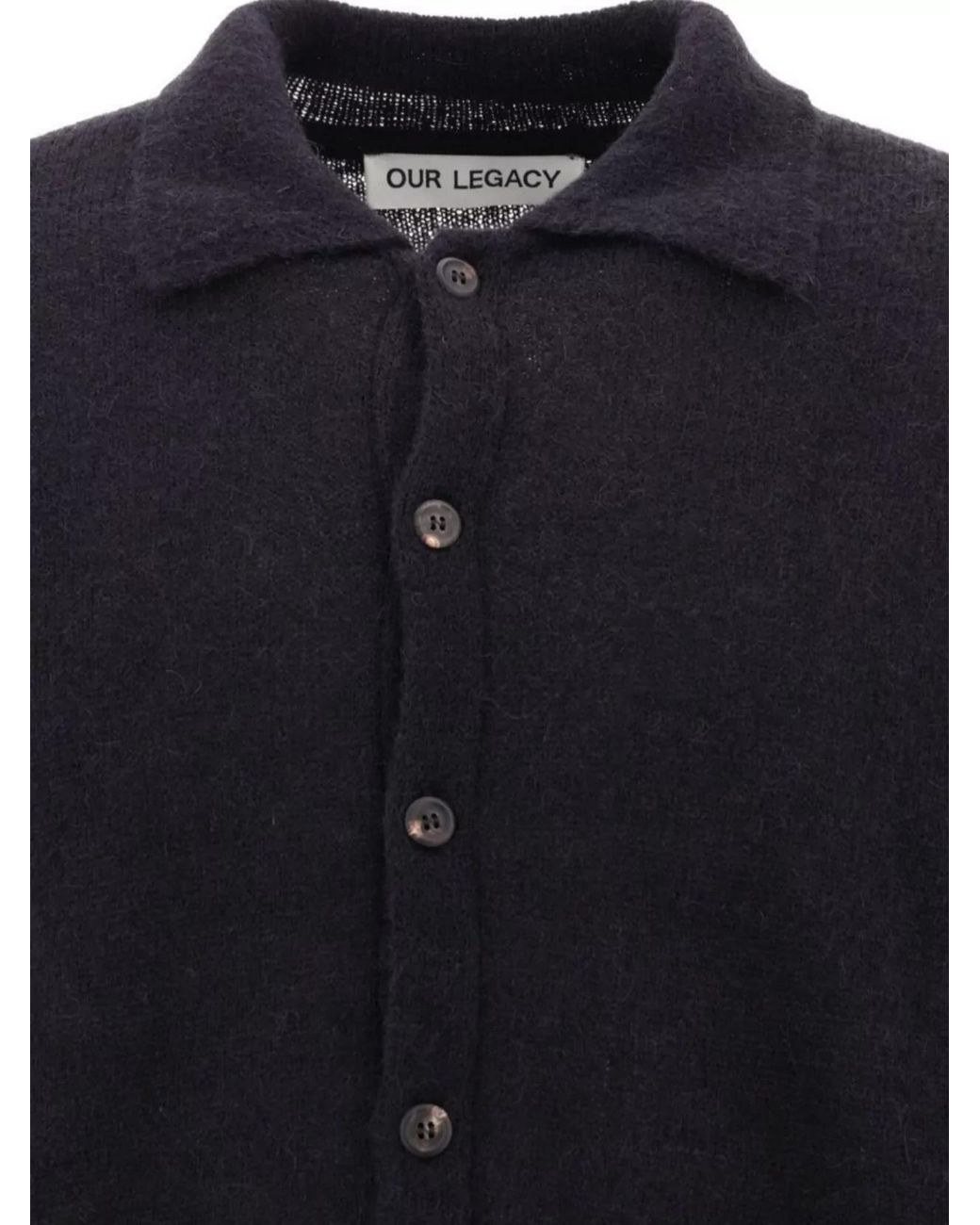 Our Legacy Blue Alpaca Cardigan for men