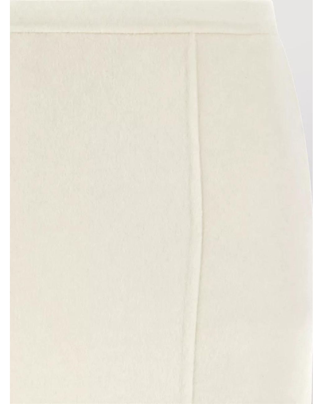 Loulou de Saison Natural Cashmere Wool Pencil Skirt