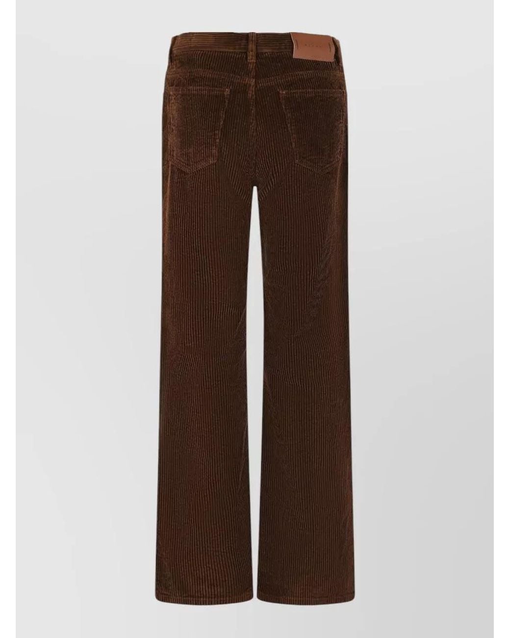 Marni Brown Corduroy Flared Trousers