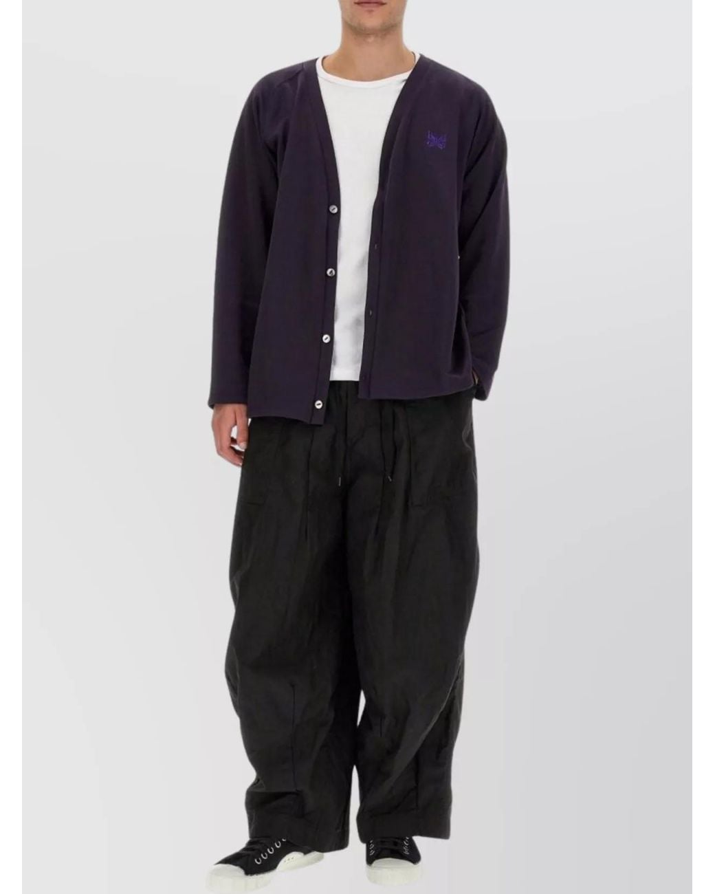 Needles Blue Regular-Fit Cardigan for men