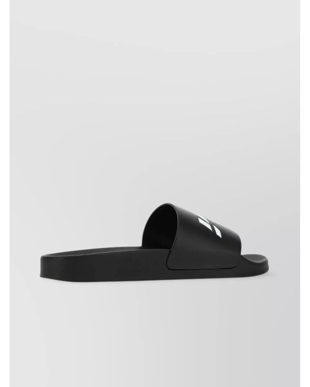 VTMNTS Black Rubber Slippers for men