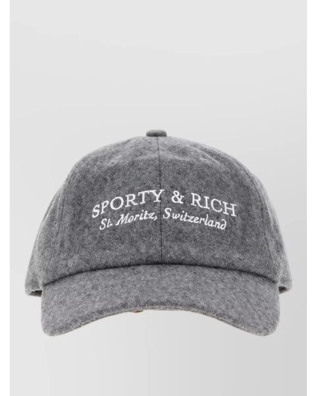 Sporty & Rich Gray Flannel Baseball Cap