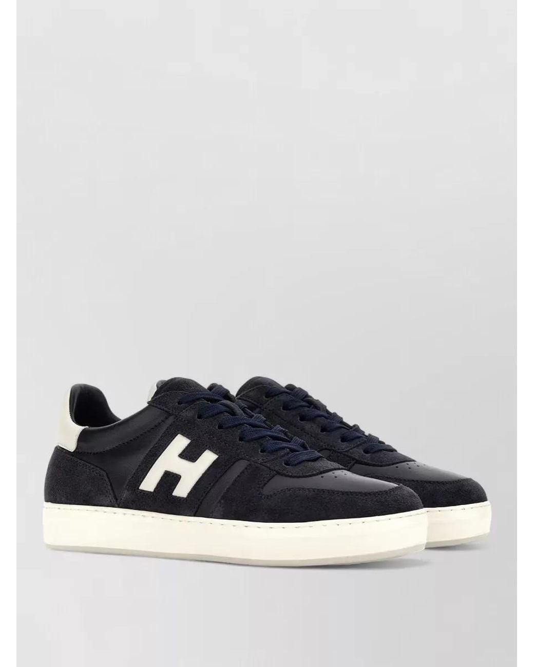 Hogan Blue Leather Low-Top Sneakers for men