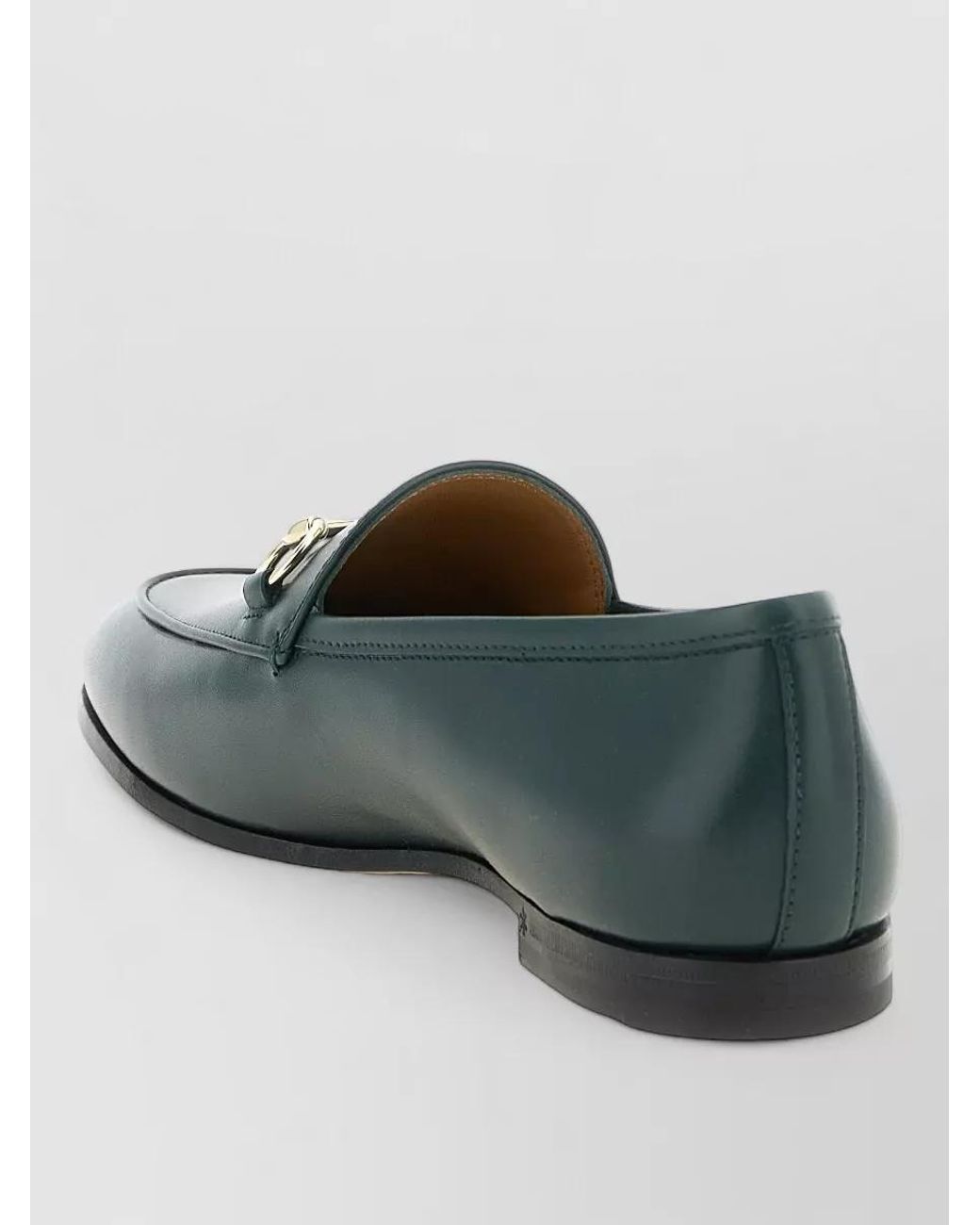 Gucci Green Leather Loafers