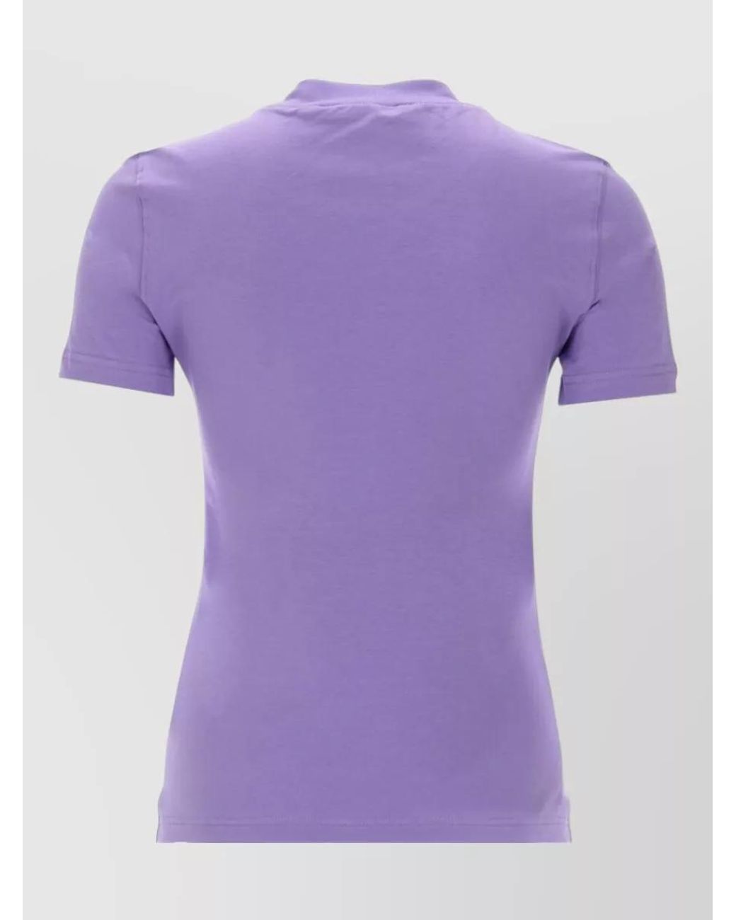 Versace Jeans Couture Purple Cotton Logo T-Shirt