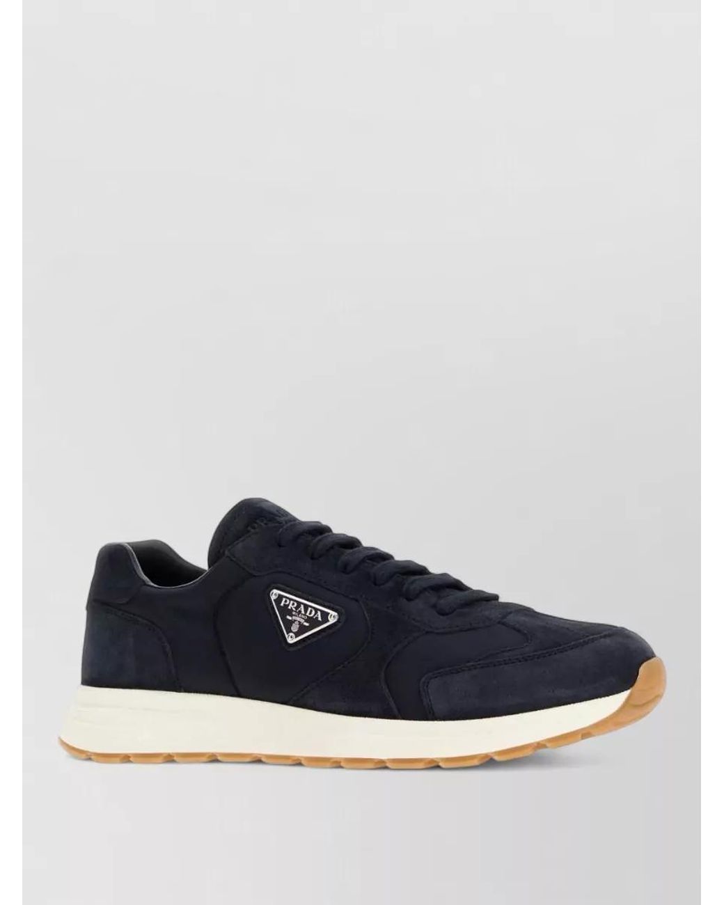 Prada Blue Recycled Polyamide Low-Top Sneakers for men