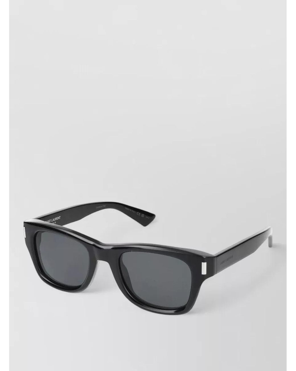 Saint Laurent Gray Acetate Sunglasses for men