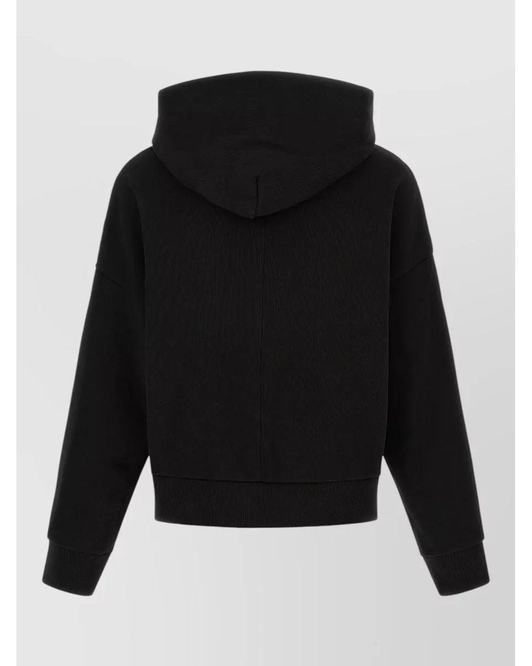 Entire studios Black Cotton Oversized Hoodie for men