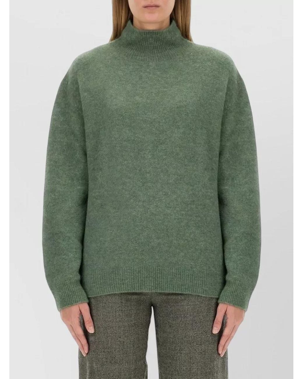 Alysi Green Turtleneck Jumper