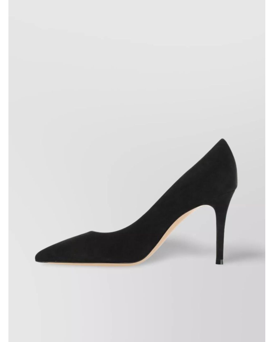 Gianvito Rossi Black Suede Leather Gianvito 85 Pumps