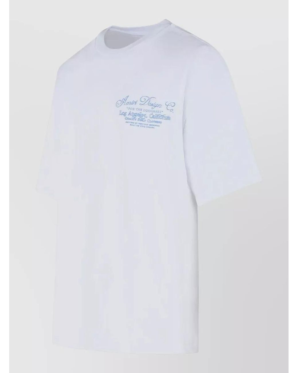 Amiri White Cotton Graphic Print Oversized T-Shirt for men
