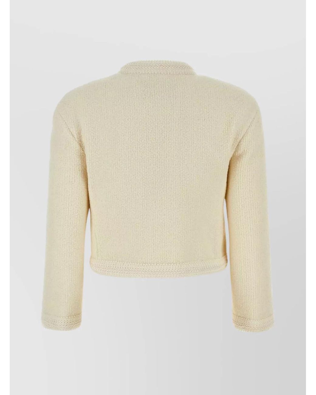 Gucci Natural Wool Tweed Jacket
