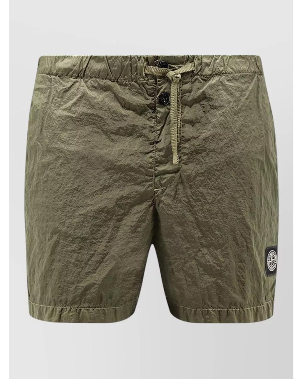 Stone Island Green Nylon Slim-Fit Swim Shorts for men
