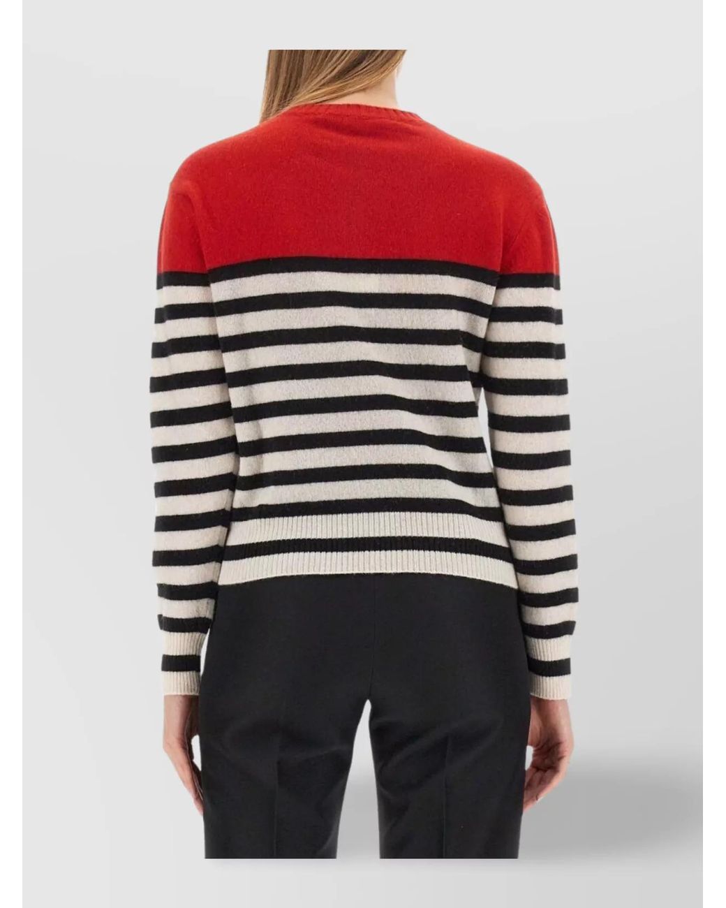 Philosophy Blue Cashmere Wool Logo-Print Jumper