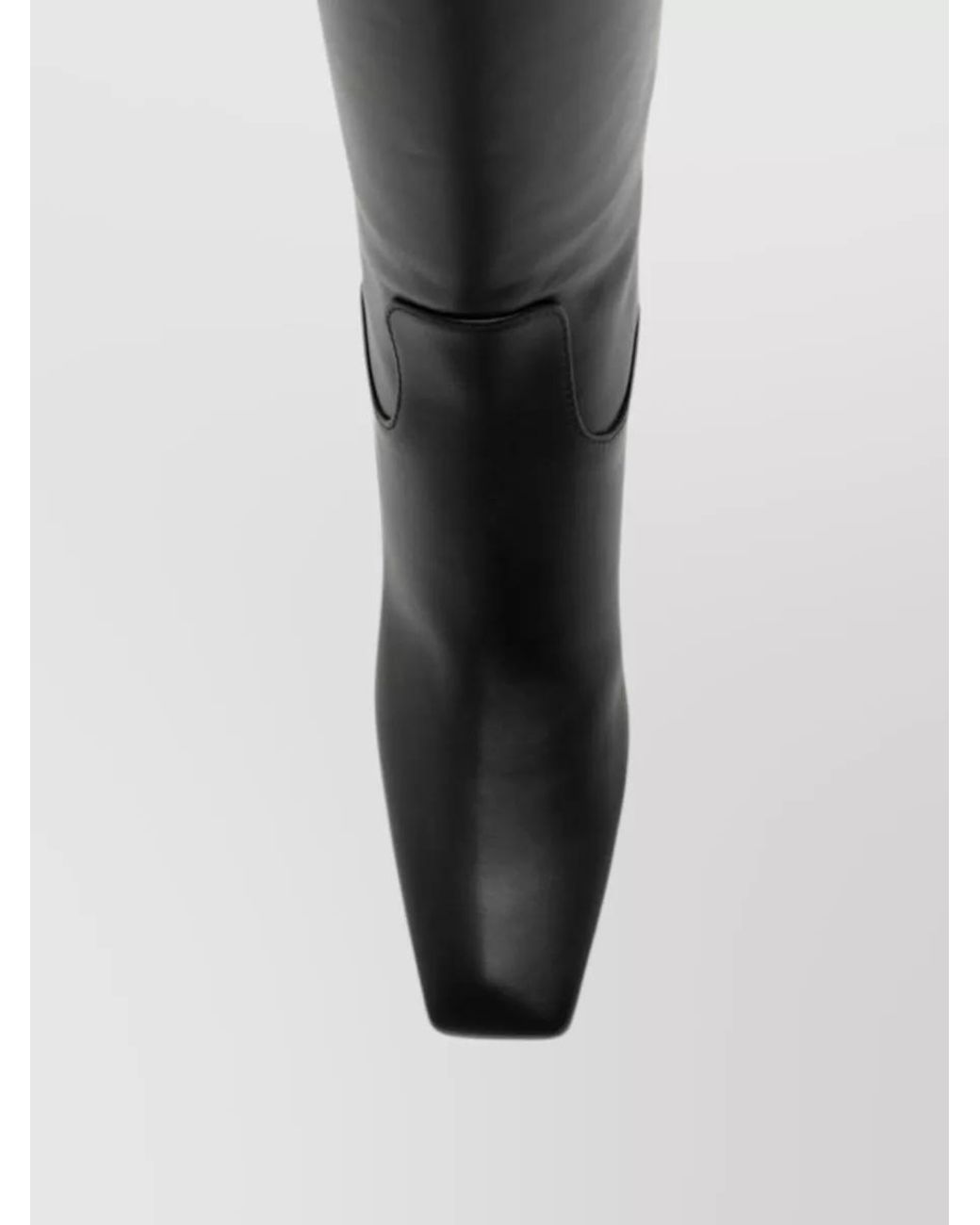 Sergio Rossi Black Leather Knee-High Boots