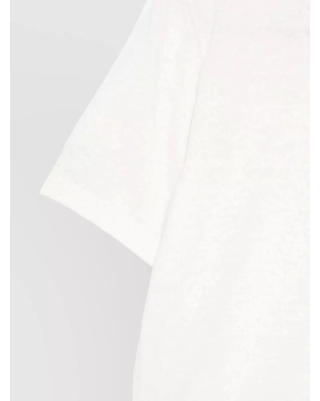 DUNST White Ribbed Knit T Shirt