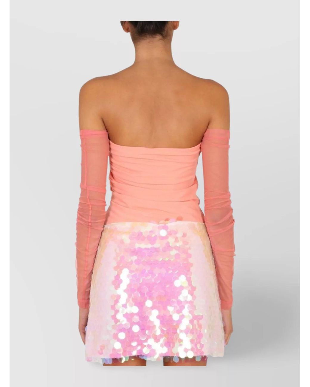 Helmut Lang Pink Draped Top