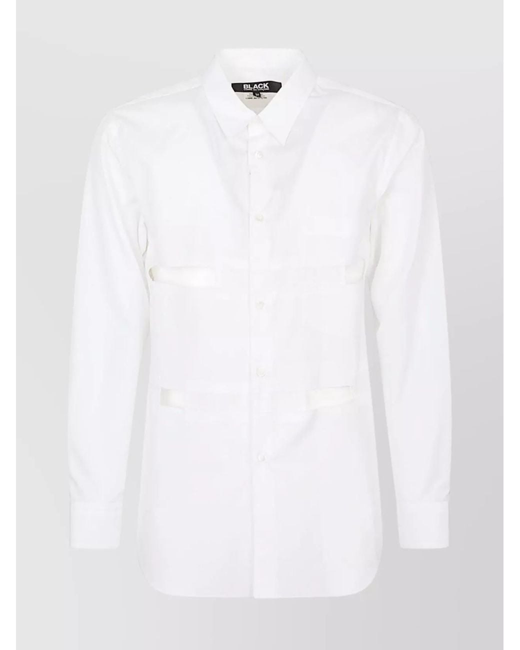 Comme des Garçons White Cotton Long-Sleeve Shirt for men
