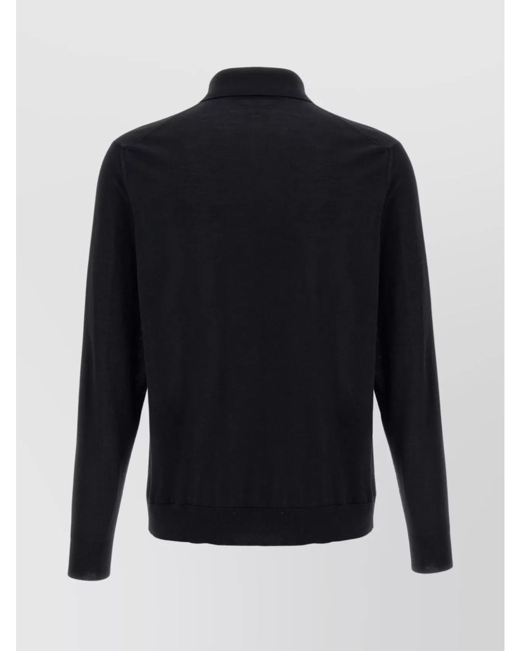 Kiton Blue Wool Polo Shirt for men