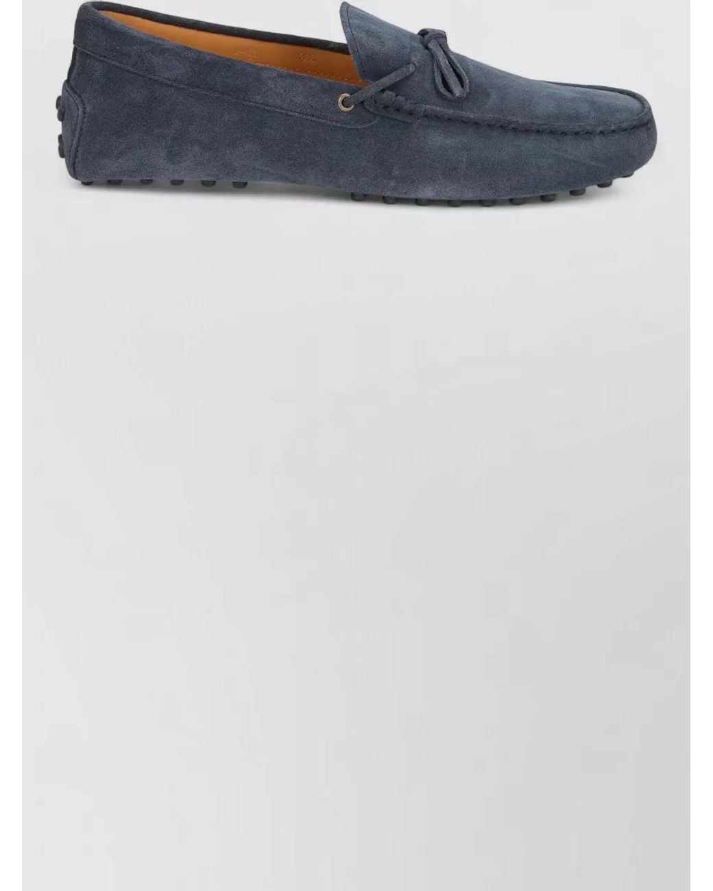 Tod's Blue Suede Boat Shoes for men