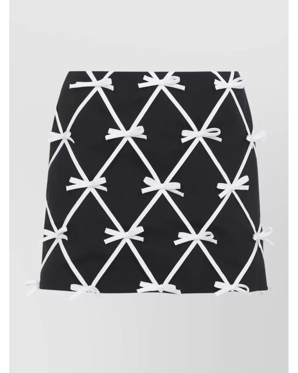 Moschino Black Bow Mini Skirt