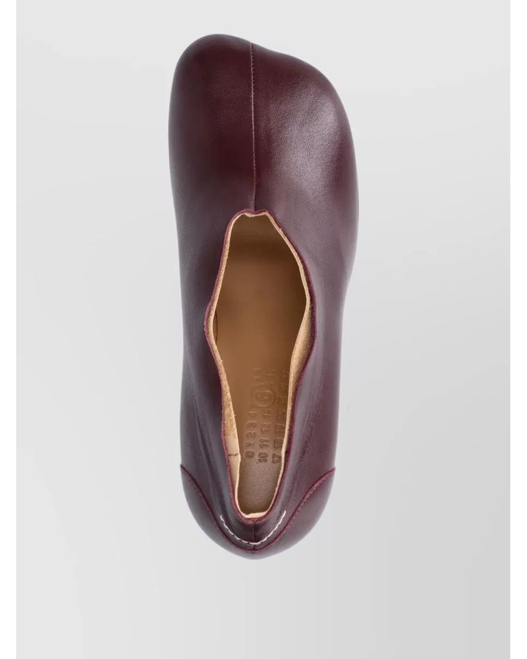 MM6 by Maison Margiela Purple Nappa Leather Anatomic Court Shoes