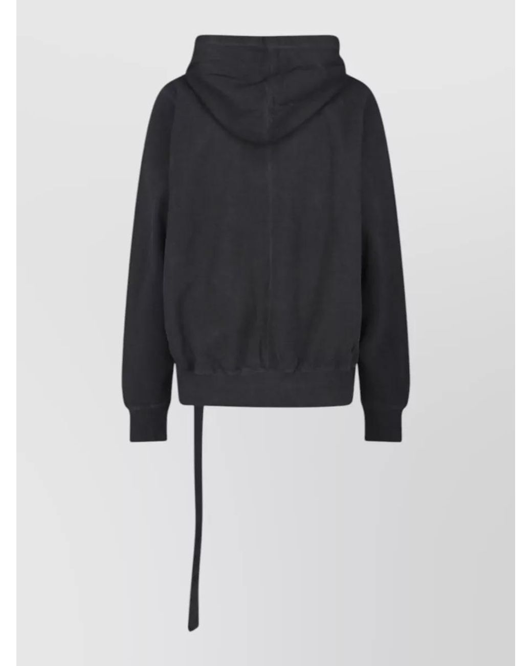 Rick Owens Blue Pentagram Print Oversized Cotton Hoodie for men