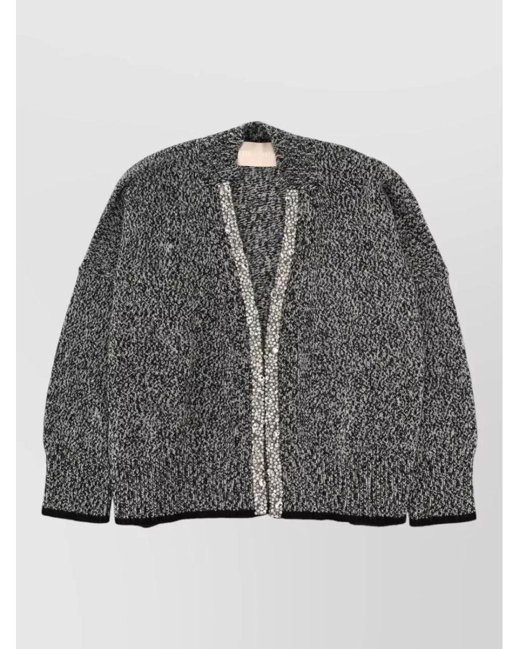 Circus Hotel Gray Cashmere Cardigan