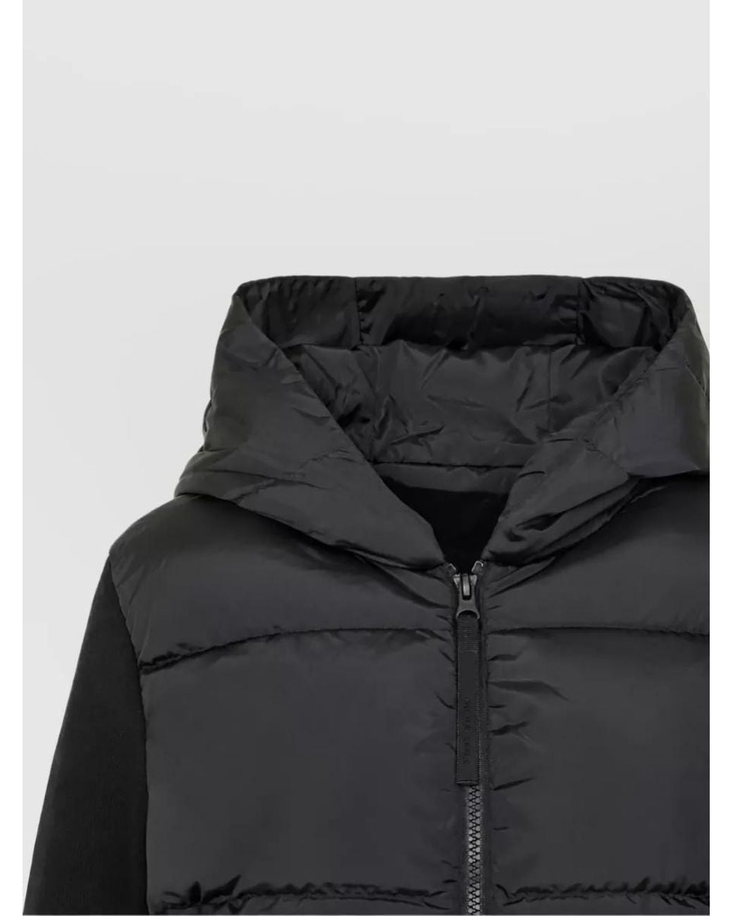 Canada Goose Black Down Slim-Fit Quilted Hoodie