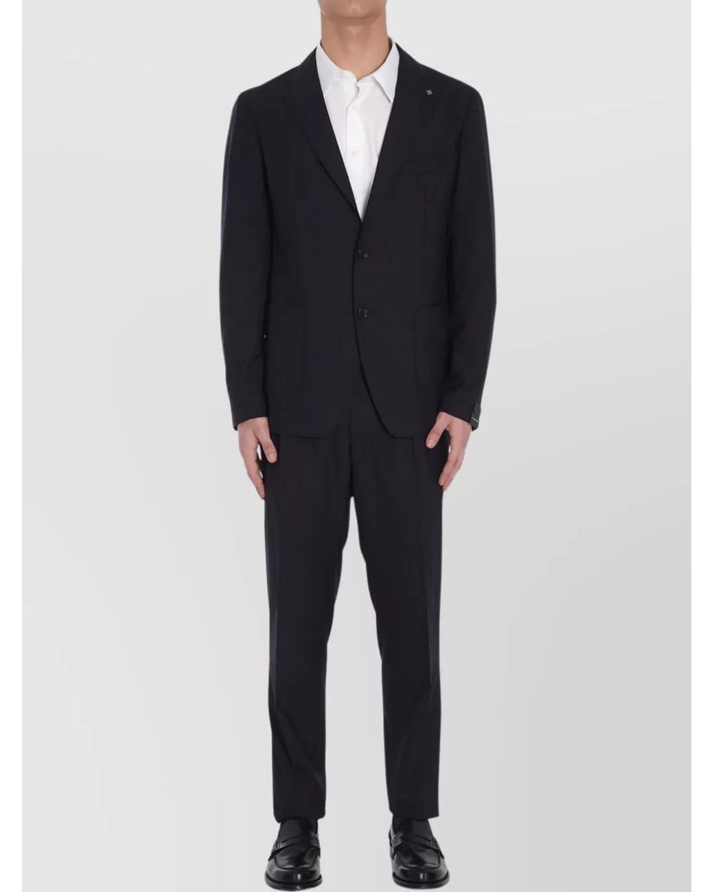 Tagliatore Blue Wool Silk Single Breasted Suit for men