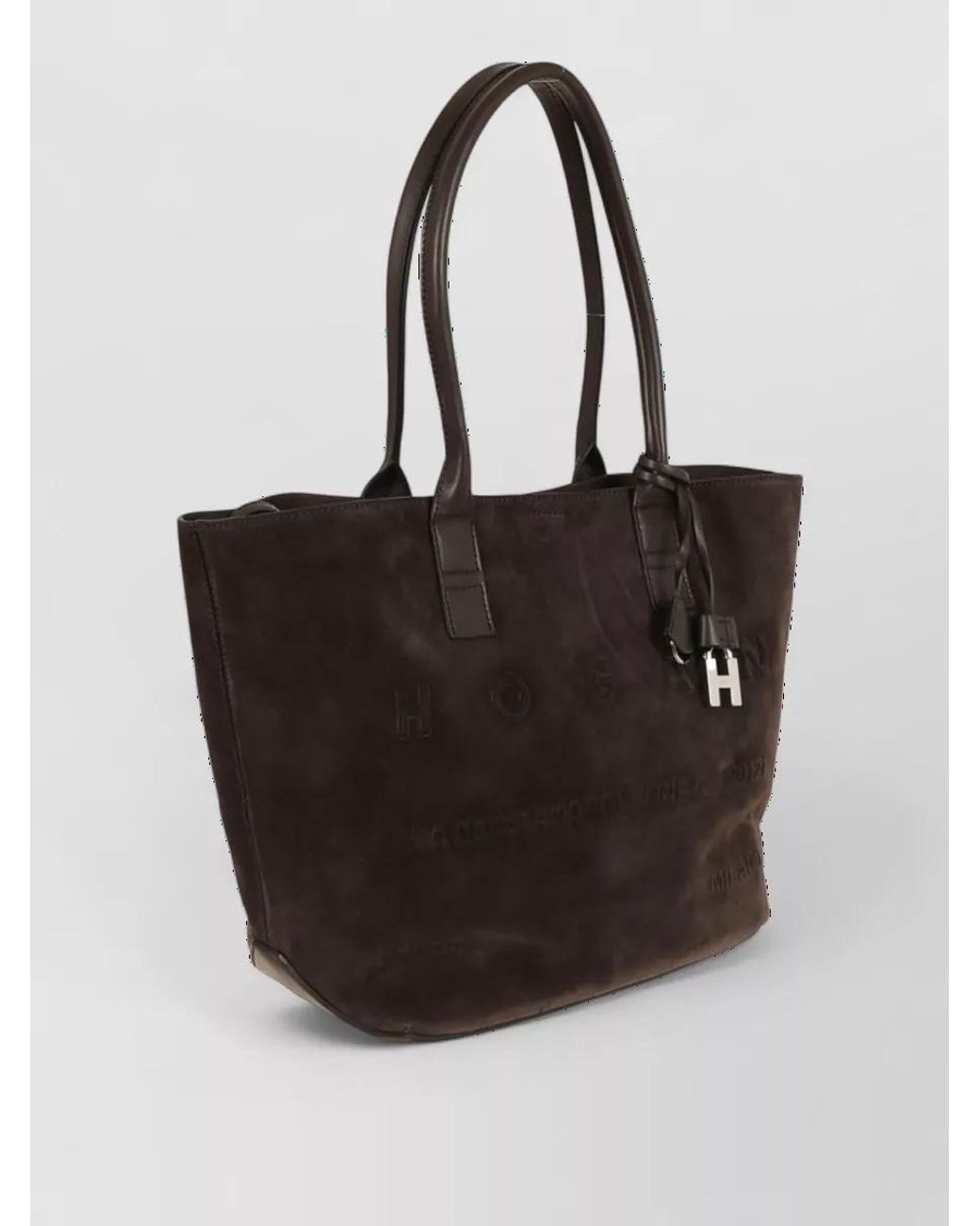 Hogan Black Leather Shoulder Bag