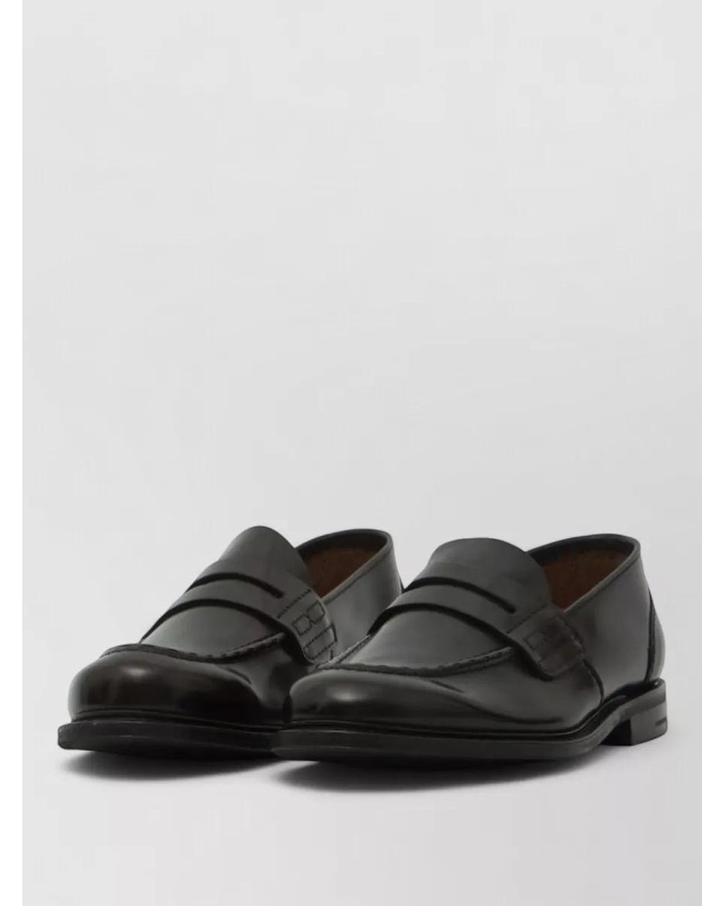 Church's Black Leather Penny Loafers for men