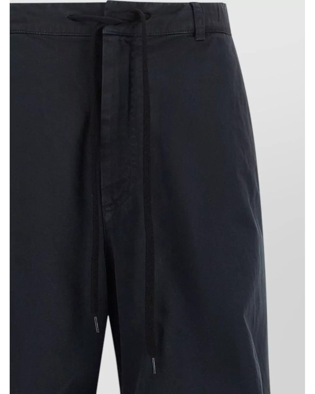 MM6 by Maison Margiela Blue Cotton Draped Wide-Leg Trousers