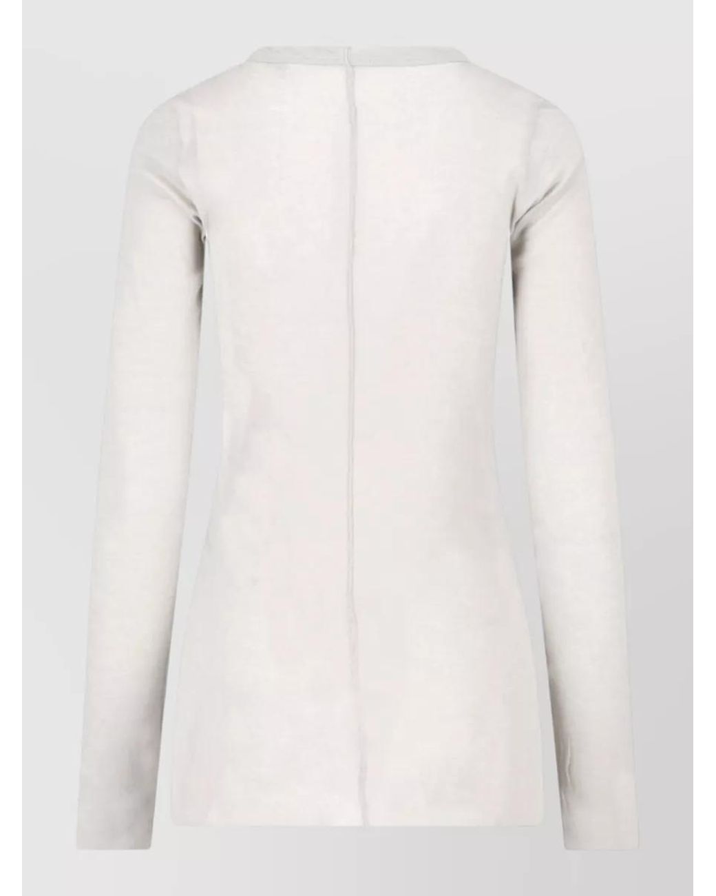 Rick Owens Natural Short-Sleeve Knitted Top